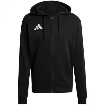 Pánská mikina s kapucí na zip adidas Entrada 26 černá KF5945 XL