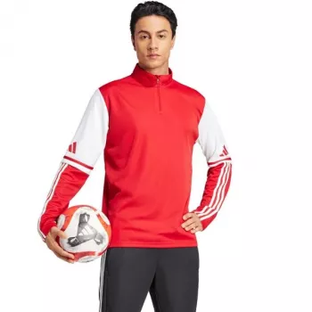 Pánská tréninková mikina adidas Squadra 25, červeno-bílá, XL (JD2984)