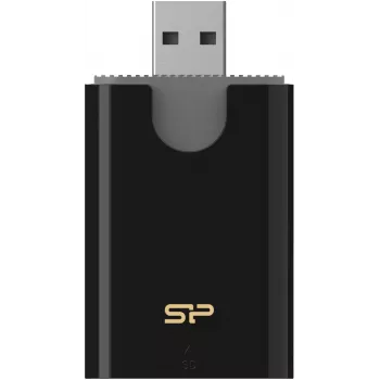 Silicon Power Combo čtečka karet SD/microSD, USB 3.2 Gen 1 Type-A, černá (SPU3AT5REDEL300K)