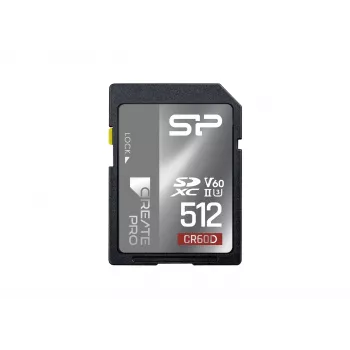 Silicon Power 512 GB SDXC UHS-II V60 paměťová karta - 280MB/s čtení, 150MB/s zápis