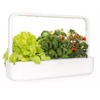 Click & Grow Smart Garden 9 Indoor Herb & Vegetable Garden with LED Grow Lights, Self-Watering, 9 Plant Pods, White