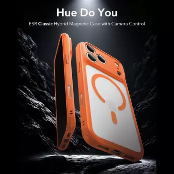 ESR Classic Hybrid MagSafe Case for iPhone 17 Pro / 18 Pro Frosted Orange