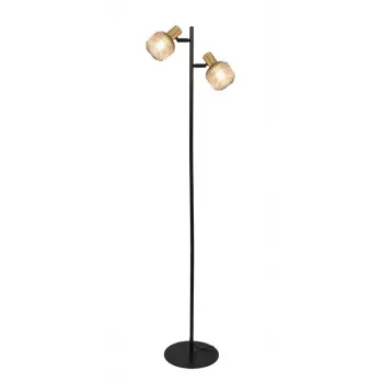 Stojací lampa Shadow 2xE14 černo-zlatá