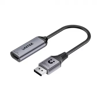 UNITEK DisplayPort na HDMI 2.1 adaptér 8K@60Hz HDR 48Gbps 15 cm