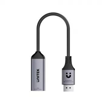 UNITEK DisplayPort na HDMI 2.1 adaptér 8K@60Hz HDR 48Gbps 15 cm