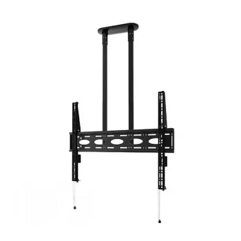 B-TECH AV BT8448-150/BB extra velké univerzální stropní uchycení pro ploché obrazovky s 1,5m tyčí Ø50 mm, VESA do 1100x700, 130 kg, černé