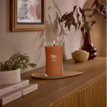 WoodWick Saffron Smoke Large Hourglass Jar Candle 609.5g