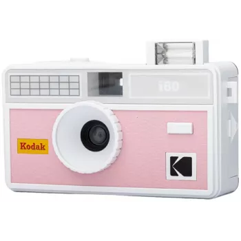 35mm opakovaně použitelný filmový fotoaparát Kodak i60 s vestavěným bleskem, růžovo-šedý