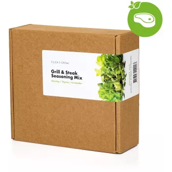 Click & Grow Steak Seasoning Mix Plant Pods for Smart Garden, 9-Pack (PPMSSX9)