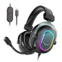 FIFINE H6 AmpliGame RGB 7.1 Surround Sound over-ear USB herní headset s odnímatelným mikrofonem, černý