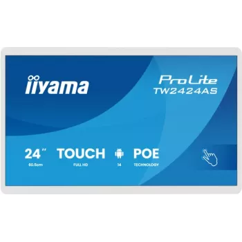 Iiyama ProLite TW2424AS-W3P 24 inch Full HD IPS 10-Point Touchscreen Monitor with Android, Quad-Core, 2GB RAM, 16GB Storage, Wi-Fi, Bluetooth, HDMI, USB, Black