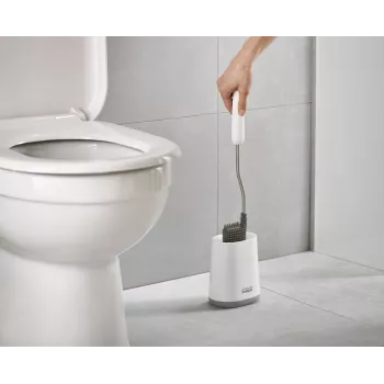 Joseph Joseph Flex Lite Toilet Brush with Holder White