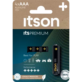 ITSON LR03IPR/4CP AAA alkalické baterie 1,5V 4 ks