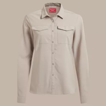 Cestovní košile Craghoppers NosiLife Pro LS Shirt III dámská - Soft Mushroom, XS