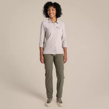 Cestovní košile Craghoppers NosiLife Pro LS Shirt III dámská - Soft Mushroom, XS