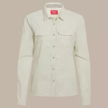 Cestovní košile Craghoppers NosiLife Adventure LS Shirt III dámská - Pear Drop, velikost S