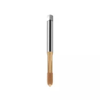 Závitník M2 DIN 371C 6HX HSSE-PM TiN povlak, rovné drážky, průchozí otvor