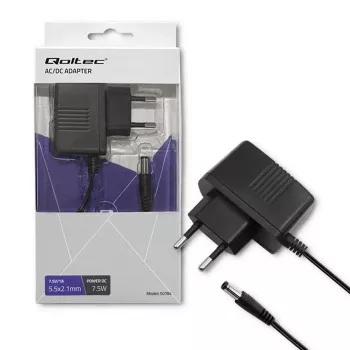 Qoltec napájecí adaptér 7,5W 7,5V 1A 5,5x2,1mm