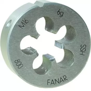 FANAR závitová čelist M16 x 2.00 HSS800 DIN 22568