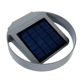 GreenBlue GB130 LED 3W solární kulaté nástěnné světlo - černé, IP65, PIR pohybový senzor, 300lm