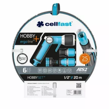 Zavlažovací sada Cellfast HOBBY ATS2 20m 1/2 inch 8vzorkový rotační postřikovač rychlospojka