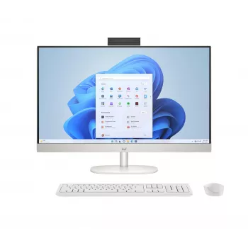 HP All-in-One 27 - Intel Core Ultra 5 125U | 27 inch Full HD IPS | 16 GB DDR5 | 512 GB SSD | Windows 11 Home | bílý