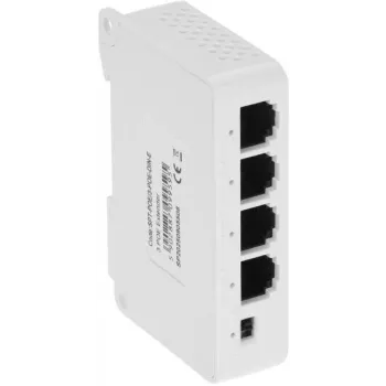 DELTA SPT-POE/3-POE-DIN-E 4portový DIN lištový PoE switch/extender, 3x PoE výstup 30W, 10/100 Mbps, neřízený, -40 až 75°C