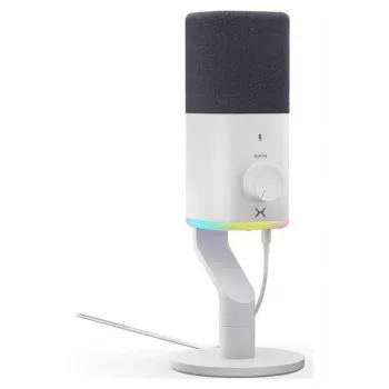 Kondenzátorový mikrofon Krux Qube XLR/USB bílý