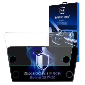 3MK PROTECTION TechWrap matná ochranná fólie středového displeje pro Škoda Octavia III Bolero (2017-2020)