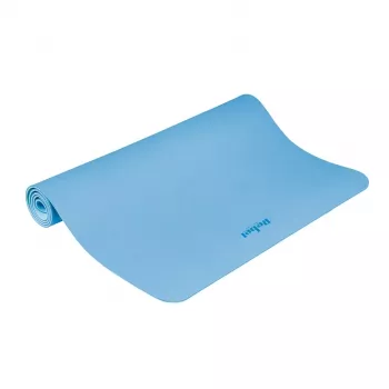 REBEL ACTIVE modrá TPE cvičební podložka 200x115x1 cm pro jógu, pilates, fitness, gymnastiku