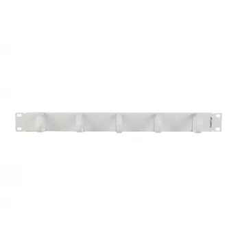 LANBERG 19 inch 1U kabelový organizér s 5 kovovými držáky typu B, šedý