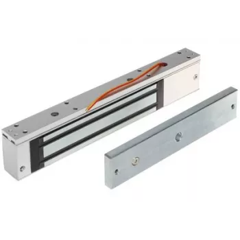 Elektromagnetický zámek INNE ZE-280-5 280 kg přídržná síla fail-safe povrchová montáž 12/24V DC s LED a přepěťovou ochranou MOV