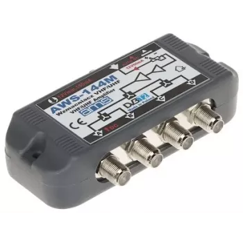 Antenna Amplifier AWS-144M 20dB Gain 47-862MHz F-Type