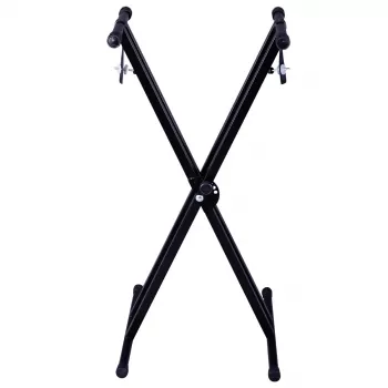MOZOS KSX1 X-Type stojan na klávesy a digitální piana, jednoduchá ocel, nosnost 25 kg, výška 650-980 mm, skládací