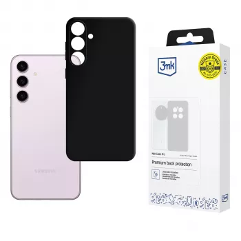 Matné pouzdro 3mk Matt Case Pro pro Samsung Galaxy S24 – černé flexibilní TPU zadní kryt, vojenská ochrana proti pádu, proti žloutnutí, matný povrch
