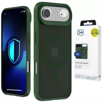 3MK Smoke MagCase pro Apple iPhone Air - zelené průsvitné MagSafe zadní pouzdro