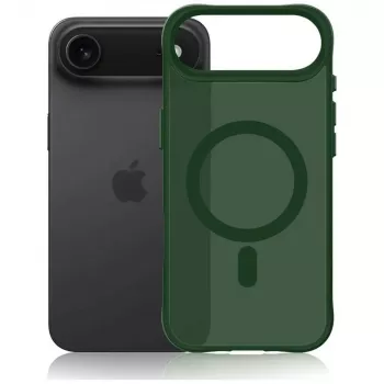 3MK Smoke MagCase pro Apple iPhone Air - zelené průsvitné MagSafe zadní pouzdro