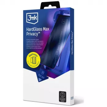 3MK HardGlass MaxPrivacy ochranná fólie na displej s aplikátorem pro Apple iPhone 15 Pro Max, černá