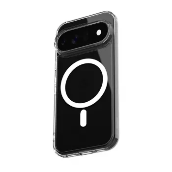 Pouzdro Crong Hybrid Clear Magnetic MagSafe pro Google Pixel 11 Pro – transparentní