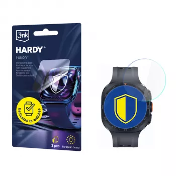 Ochranná fólie na displej 3mk Hardy Fusion Watch pro Samsung Galaxy Watch Ultra 2 (2026) – transparentní hybridní fólie