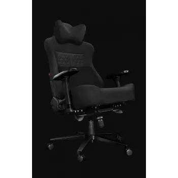 YUMISU 2052 Gaming Chair, Fabric Upholstery, Black (Y-2052-GB-M)
