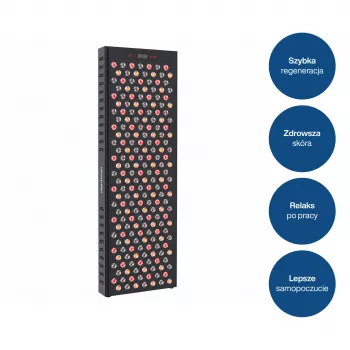 MEDIVON Lumera Max LED panel pro světelnou terapii těla, červené a infračervené světlo, 448 LED, 630–1060 nm, černý