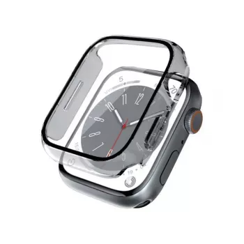 CRONG hybridní pouzdro na hodinky s tvrzeným sklem na displej pro Apple Watch 45mm - průhledné