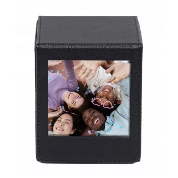 LOVEINSTANT box na ukládání fotek pro Fujifilm Instax Square - černý s průhledovým okénkem, pro 100 fotek