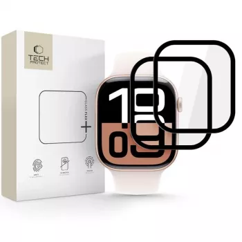 Ochranná fólie Tech-Protect Glass Flex+ pro Apple Watch 42mm (2 ks, černá)
