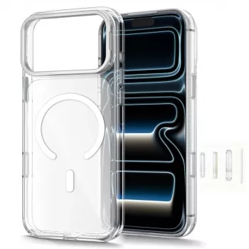 TECH-PROTECT MAGSTAND MagSafe průhledné pouzdro se stojánkem pro iPhone 17 Pro Max / 18 Pro Max