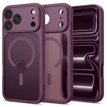 Tech-Protect Basicmag MagSafe iPhone 17 Pro Max / 18 Pro Max matná tmavě třešňová