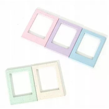 LOVEINSTANT 5x Magnetic Photo Frame Set for Fujifilm Instax Mini – Pastel Colours, Fridge Mount