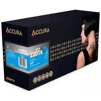 ACCURA AC-H2201XC kompatibilní tonerová kazeta pro HP 220X (W2201X) vysoká výtěžnost azurová, 5 500 stran, s čipem