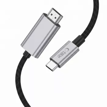TECH-PROTECT ULTRABOOST kabel USB-C na HDMI 2.1 8K 60Hz 200cm železně šedá